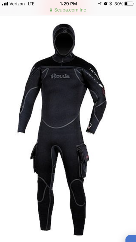 Hollis Hollis Semi Dry Wetsuit 7.1 Flex Size L 