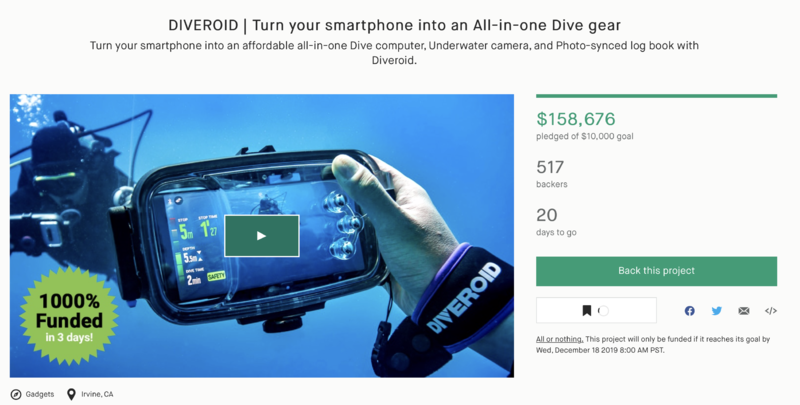 Kickstarter: Have you seen Diveroid before? | ScubaBoard