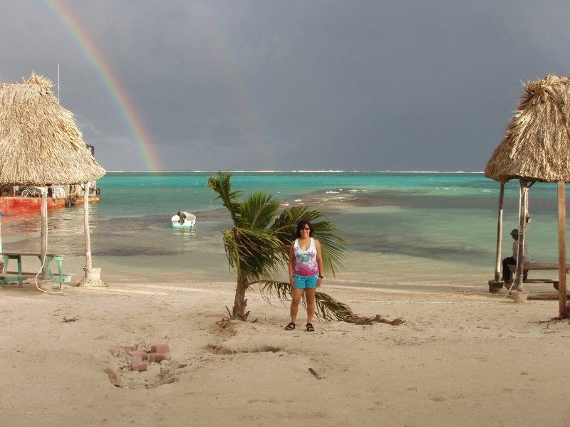 Belize - Ambergris Caye - Rainbow and Ayisha.jpg