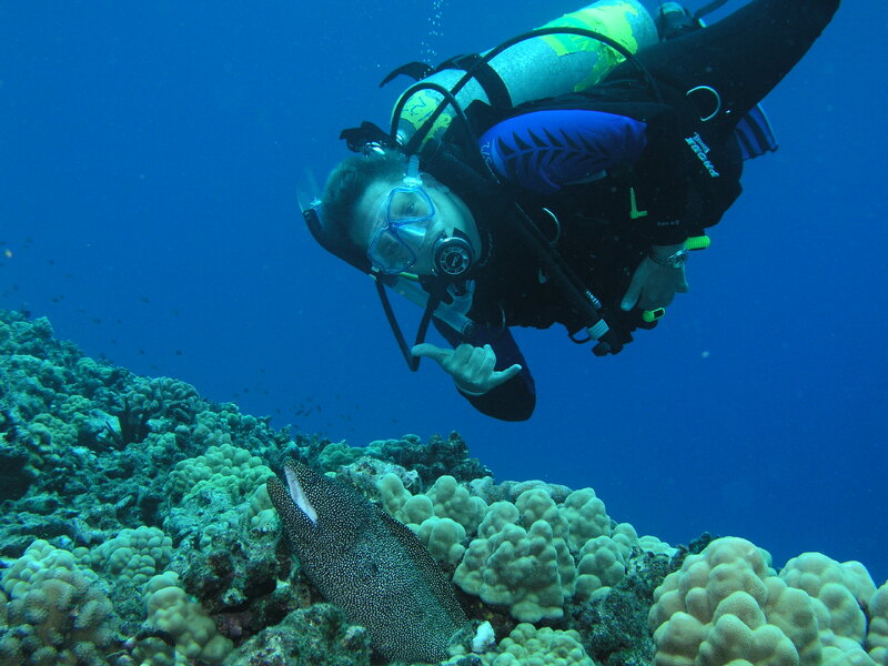 Pic of me and spotted moray ell.JPG