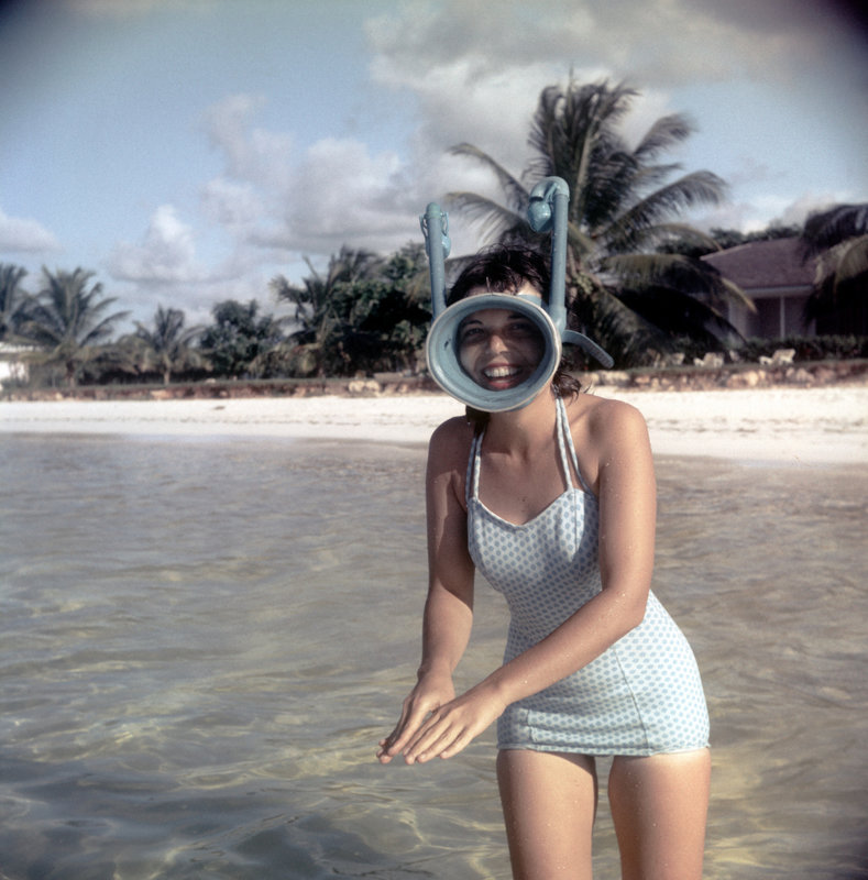 Snorkeling in Montego Bay, Jamaica, 1958.jpg