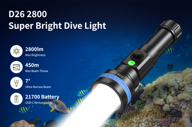 XTAR D26 2800 DIVE LIGHT.png XTAR D26 2800 DIVE LIGHT.png