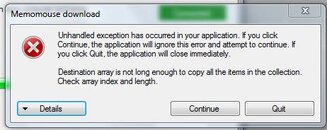 memomouse error message.JPG