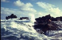 Don Beasley about to be hit by wave--Bermuda 1970.jpg