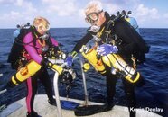 Mirja and Kevin Denlay Bikini Atoll 1996.jpg