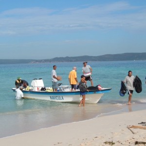 Lime Cay Beach cleanup