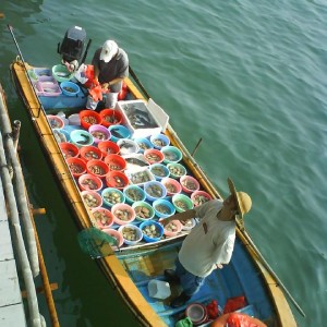 Fishmonger at pier