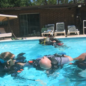 Quadriplegic diver after CESA