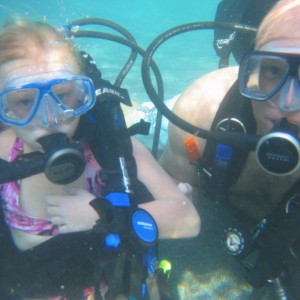 my dive buddy and his daughter