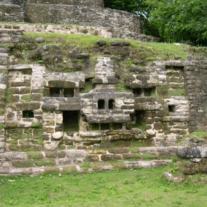 Jaguar Face on Lamanai Ruin