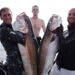 Pat and Brad with speared Jacks