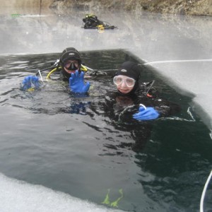 Ice diving in Sweden