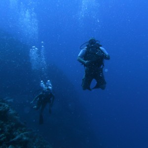 Me hanging over the abyss in Grand Cayman