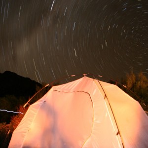 Camping Star Trails