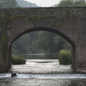 The bridge and small wier