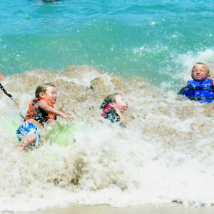 Kids in the Surf
