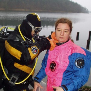 Mania 1st time in a dry suit