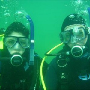 Anita and I OW Check out dives