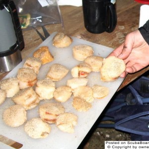 Scallops ready to saute in butter... Yum