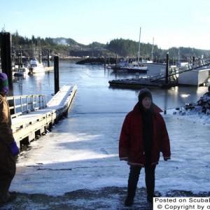 Frozen Boat Ramp at Port Hardy