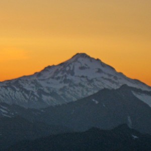 Galcier Peak at sunset