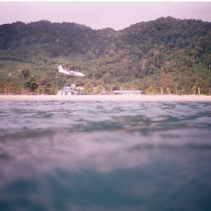 Landing at Pulau Tioman