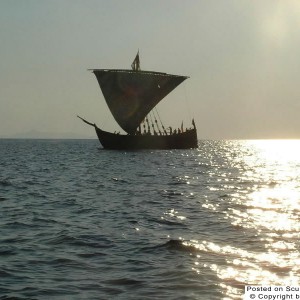 Ancient ship Agean Sea