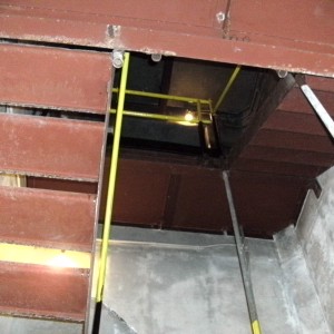 Stairs from control room to surface 1