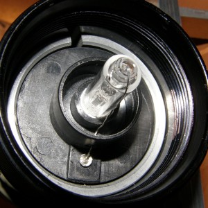 HID bulb in the socket  - head closer