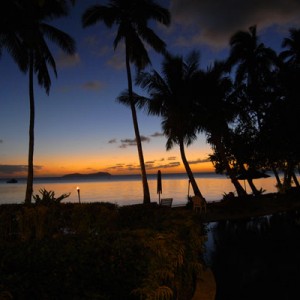 One of Many Sunsets at Beqa Lagoon Resort
