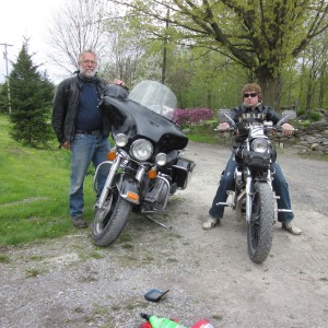 Back from a ride with my son