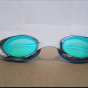 swimming goggles and fins