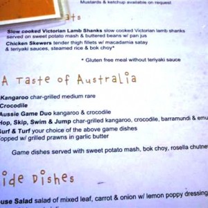 Cairns on the menu