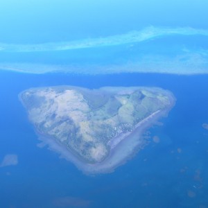 Heart shaped island near Taveuni