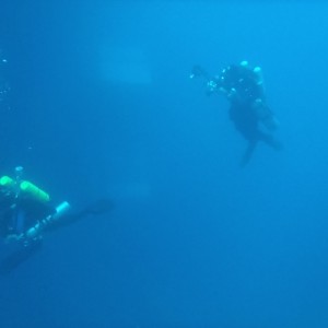 Don taking pictures of Isa: Open Water portion