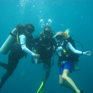 Diving and playing in Boracay