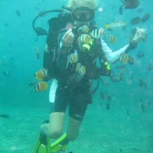 Diving and playing in Boracay