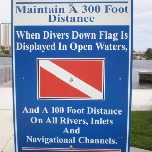 dive flag sign