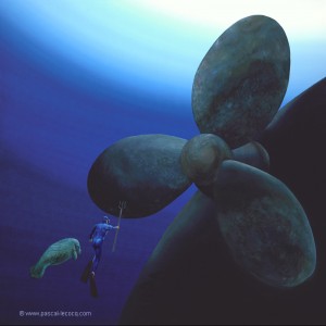 CERVANTES UNDERWATER EPISODE - Save the Manatees, by Pascal