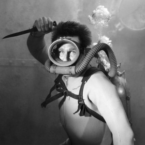 Diver Lloyd Bridges Underwater