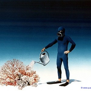 Watering the Coral, by Pascal