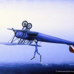 initial concept for take-off of a seaplane, by Pascal