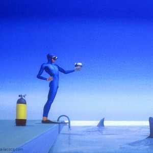 CONFLICT BETWEEN TO DIVE OR NOT TO DIVE, by Pascal