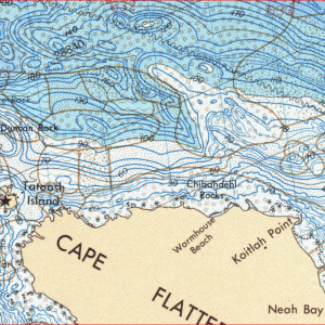 Detail of NOAA chart of Cape Flattery