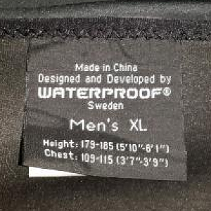 Waterproof Drysuit Tag