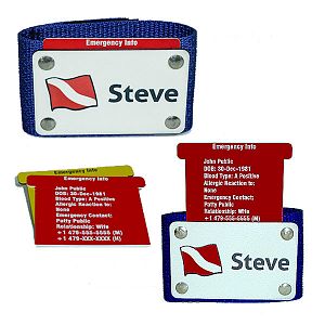 Emergency Info Tab BC Name Tag from YourBagTag