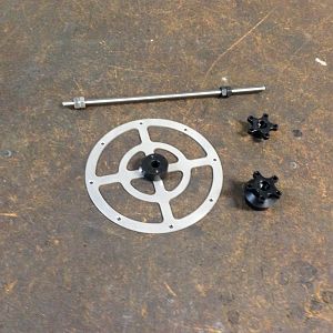 SF2 scrubber rod and captive nut assembly