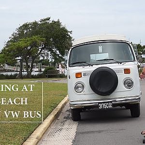 VW BUS BEACH CAMPING AND SCUBA DIVING (THERE WERE SHARKS!) - YouTube