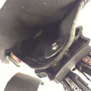 Knife attached to BCD back side