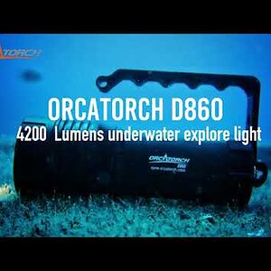 Versatile Main Dive Light OrcaTorch D860 Unboxing and Underwater Testing Review.